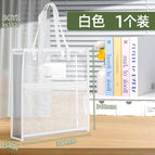 [white] vertical transparent double-layer pvc handbag + card business card 1321