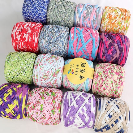 Large Group Cloth Strap High Elastic Hook Wrap Mat Knitted Hand Woven Storage Basket Crochet Blanket Cloth Belt Cloth Rope DIY