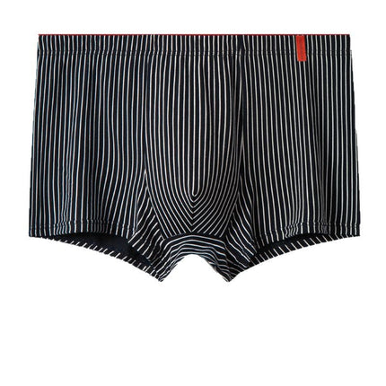 Striped men's underwear cotton Xinjiang cotton skin-friendly breathable plus size wholesale men's underwear Vitality mid-waist striped