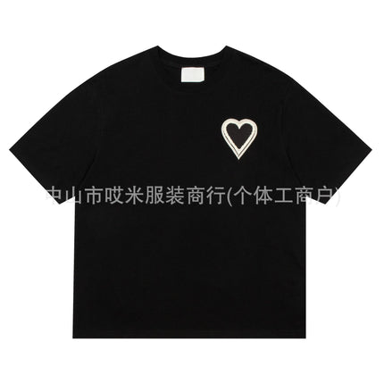 2024 European and American Trendy Brand Spring and Summer New Three-Dimensional Big Red Logo Unisex Wholesale Dropshipping