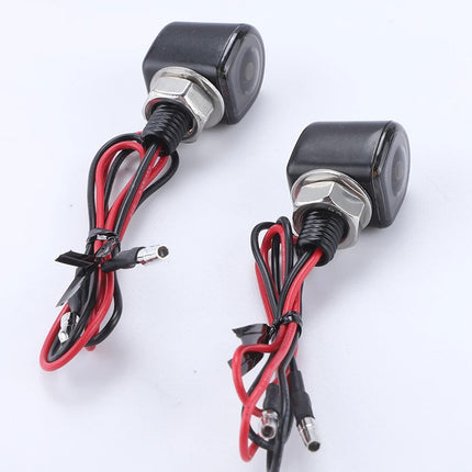 Harley Motorcycle Modified Retro Metal Led Turn Signal Hidden Finger Light Mini Direction Light 12V Indicator Light