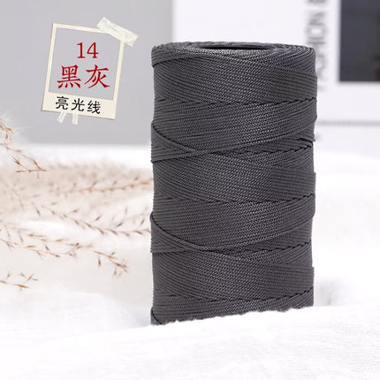 Bright Silk Thread 1mm Thin Thread for Crocheting Bouquets, Bags, Shoes, Handmade 100g Factory Direct Wholesale Knitting Thread