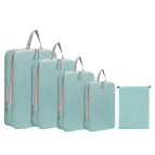 Blue [drawstring pocket] five-piece set [drawstring pocket+extra large+large+medium+small]