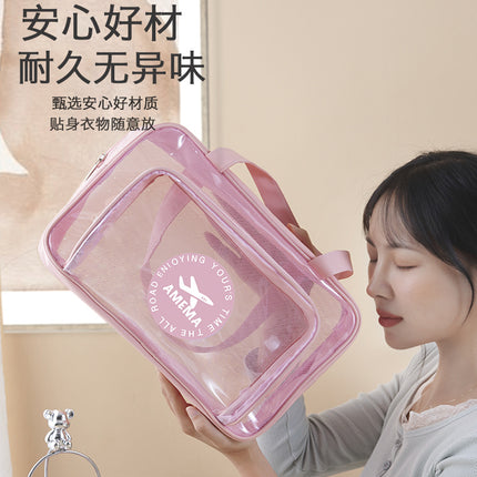 Pvc Large Capacity Dry and Wet Separation Cosmetic Bag for Women Portable Travel Storage Bag New Swimming Bathing Toiletry Bag for Men