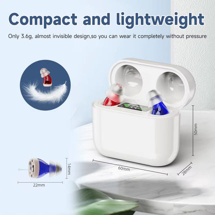 Cross-border in-the-ear digital hearing aid sound amplifier sound collector mobile charging bin hearing aid