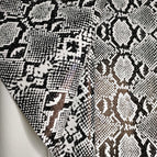 8# black and white snakeskin pattern