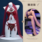 Red + black stockings / S