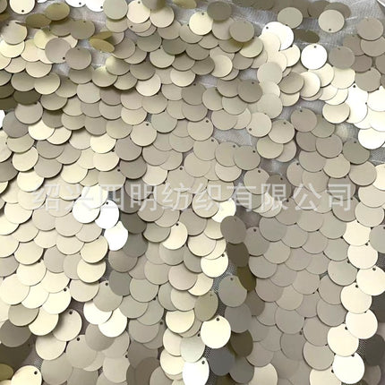 Encrypted original magic color laser fish scale sequin cloth, Mermaid sequin embroidered cloth, factory direct supply spot