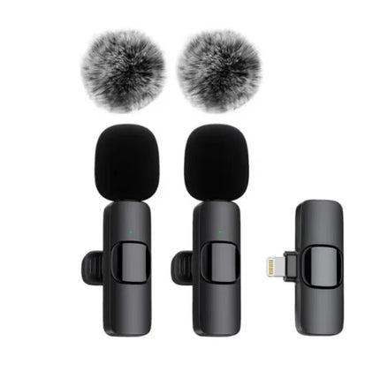 Cross-border new wireless collar clip microphone factory portable audio video recording mini K1 microphone