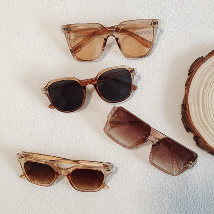 Champagne Color Sunglasses UV-resistant Sunglasses 2025 New Cross-border Trendy Men's and Women's Sunglasses