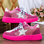 698-6 pink white rose red bottom / 38