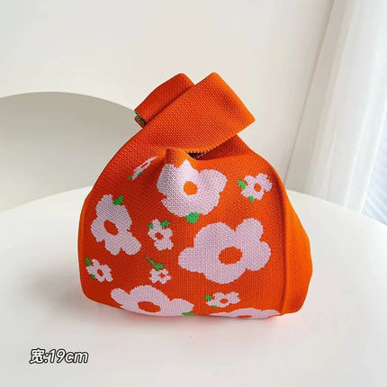 110g Baby Birthday Gift Bag Holiday Knitted Gift Bag Kidsren's First Birthday Party Handbag Gift Knitted Bag