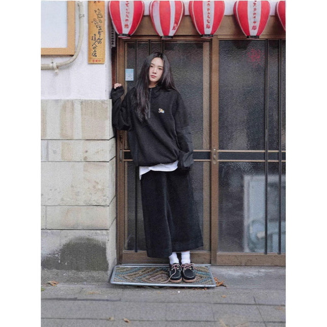 In Stock! Spell2024 Winter New Product Splicing Hooded Sweatshirt Casual Half-Zip Sports Hooded Top for Women