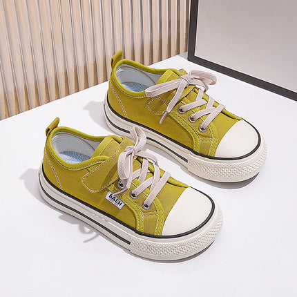 Children's Shoes Mango Head High-Top Canvas Shoes Spring and Autumn Casual Board Shoes for Boys and Girls Soft Sole Baby Cloth Shoes