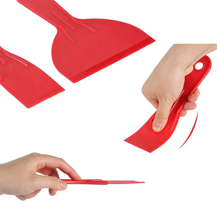 Cross-border 3-piece set 1.5 inch 3 inch 6 inch plastic putty knife scraper scraper blade paint scraper tool