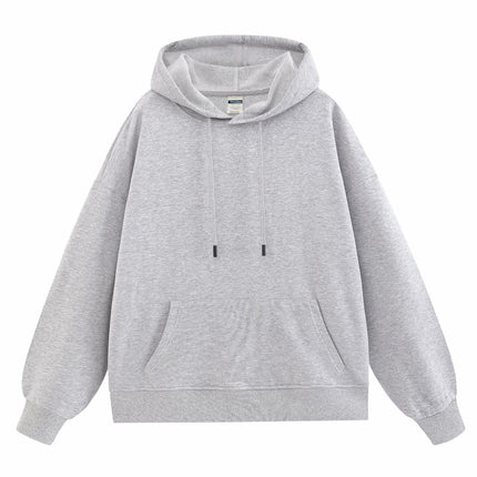 460g Spring and Autumn Earth Color Chocolate Sweatshirt Brown Retro Hooded Sweatshirt