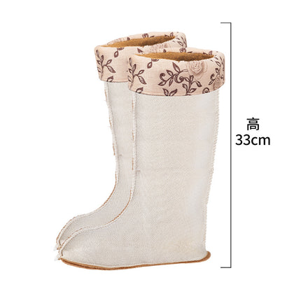 Winter rain boots fleece-lined inner cover warm liner thickened long fleece cover high fleece rain boots cotton cover plush socks cover