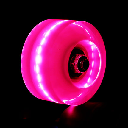 Double-row roller skates luminous wheel four-wheel skates skateboard universal transparent flash wheel skating rink roller skate wheel