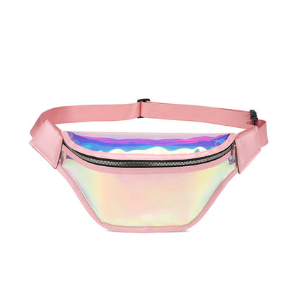 Summer New Colorful Transparent Waist Bag PVC Chest Bag Running Mobile Phone Waterproof Anti-splash Sports Waist Bag Swimming Crossbody