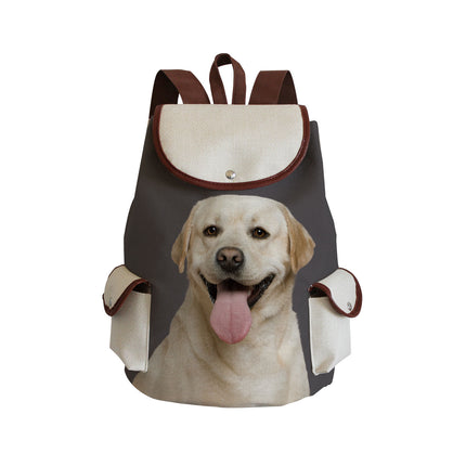 Cross-Border Manufacturers Wholesale Travel Backpacks, Large-Capacity Student Schoolbags, Fashionable Cat and Dog Print Backpacks, Custom-Made Upon Request