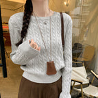 White flower gray / One size fits all