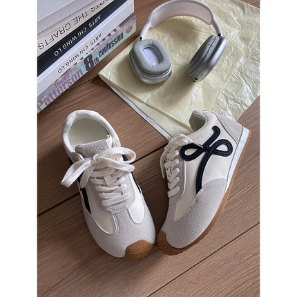 2025 New Thick-Soled Platform Double-Layer Paris Training Shoes for Women, Casual Shoes for Small People, Sports Shoes for Women, White Shoes