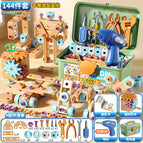 Diy assembly toys-144-piece set [rotating building blocks/hand electric drill]