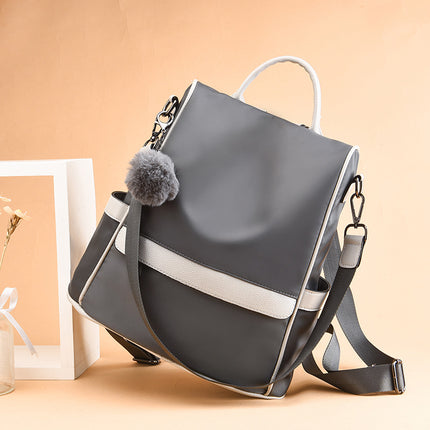 Oxford Cloth Canvas Backpack for Women 2026 New Korean Style Trendy Versatile Travel School Bag Women's Backpack Cross-Border
