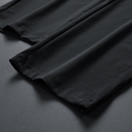 2025 Summer Thin Men's Pants Stretch Pants Summer Business Casual Ice Silk Summer Pants Drapey Light Luxury Pants