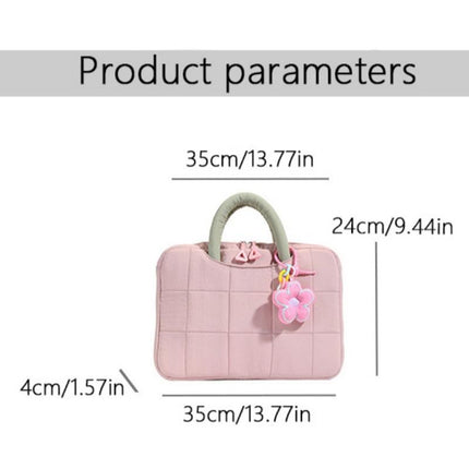 14 Inch Fashionable Cotton Padded Women's Laptop Bag Tablet