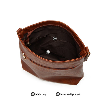 New Cross-Border Extra-Large Capacity Crossbody Bag, Fashionable, Simple, Retro Tote Bag, Foreign Trade Shoulder Bag, Women's Bag, Ladies' Bag