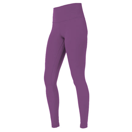 Yoga sports pants women's tight sports fitness running double-sided brushed nude stretch belly contracting tight Yoga