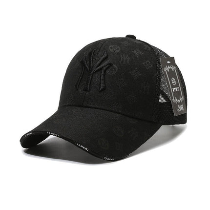 Four-Season Sunshade Baseball Cap Unisex Fashion Versatile Wide-Brim Face-Slimming Duckbill Cap Trendy Letter Deep Crown Hat