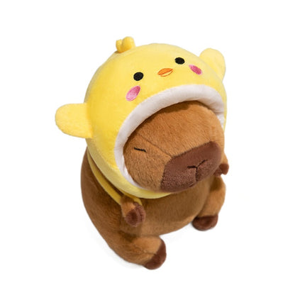 Cross-Border] Capybara Capibala Doll with Headgear Animal Backpack Plush Toy Girl Doll Rag Doll