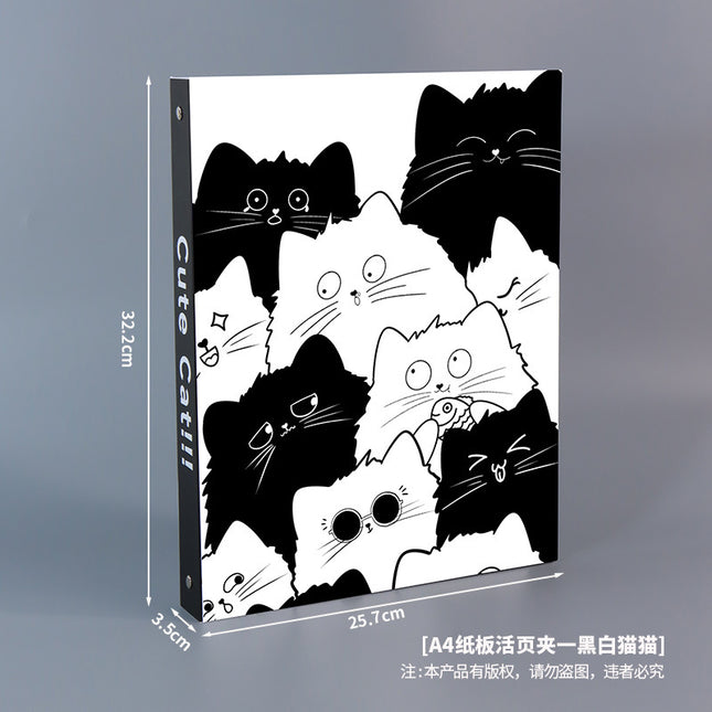Special Paper Loose-leaf Cardboard Case A4DIY Cover Four Holes Removable Small Fresh Hand Account Note Cover
