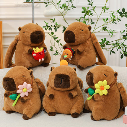Wholesale Capybara Capybara Backpack Plush Toy Doll Backpack for Girls Birthday Gifts