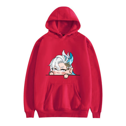 New Anime two-dimensional printed hoodie loose casual men's and women's trendy autumn and winter cross-border sweater Hoodies
