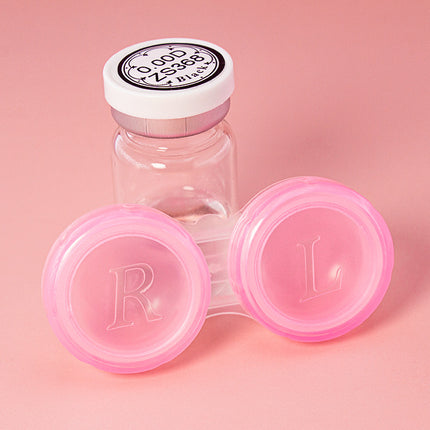 Hot supply contact lens box stall transparent double box candy color eye contact lens box wholesale