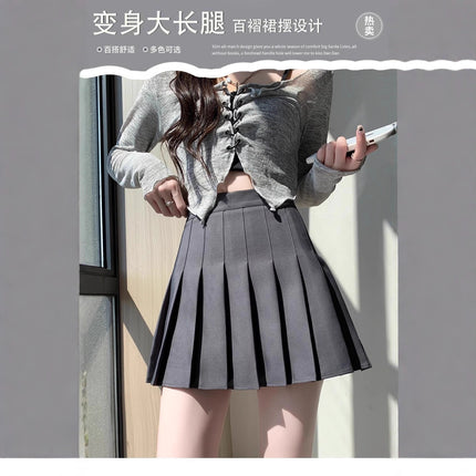 Women's Solid Color High Waist Pleated Skirt, Summer Casual A-Line Mini Skirt Ladies Daily Wear Bottoms Skirts