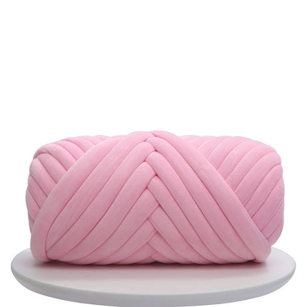 Cross-Border New Product DIY Core-Spun Yarn 3cm Thick Imitation Velvet Yarn Blanket Fabric Strip Yarn Core-Spun Cotton Manufacturer Wholesale