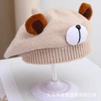 Cute bear beret-beige / 3-48 months