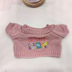 25cm barcelona bear clothes / Yellow duck pink sweater
