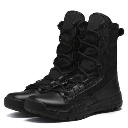 High-top Boots Special Forces Field Combat Boots Desert Outdoor Hiking Motorcycle Riding Men's Shoes Motorcycle Charge Shoes