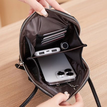 Summer Fashion Simple Women's Crossbody Bag Vertical Versatile Solid Color Mini Mobile Phone Bag Niche Design Shoulder Bag