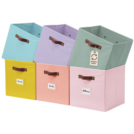 Amazon Lidless Storage Box Fabric Storage Box Foldable Large Drawer Storage Box Toy Storage Box