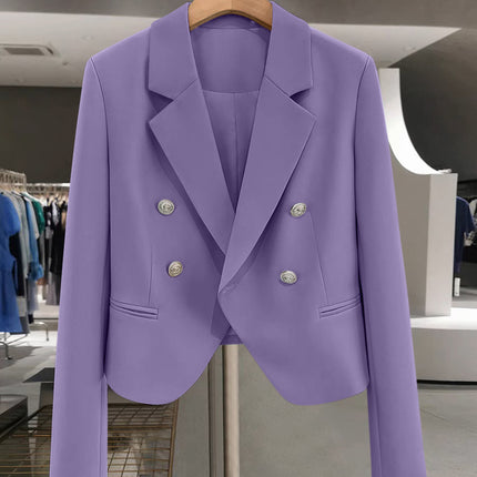 Small Suit Jacket Women's 2025 New Spring and Autumn Casual Korean Style Design Sense Black Small Suit Outside Cross-border