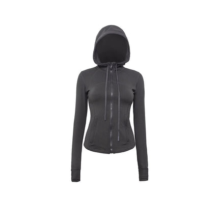 Lu's Slim-Fitting Jacket Defina Stand-Up Collar Jacket Yoga Wear Long-Sleeved Jacket Fitness Running Sports Sun Protection