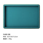 Peacock blue-empty plate 30.5*20.5cm / 1