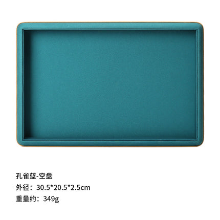 Counter Leather Jewelry Tray High-End Jade Pendant Tray Ring Storage Tray Jewelry Display Stand Live Broadcast Props