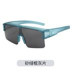 Sand green frame, grey lens
